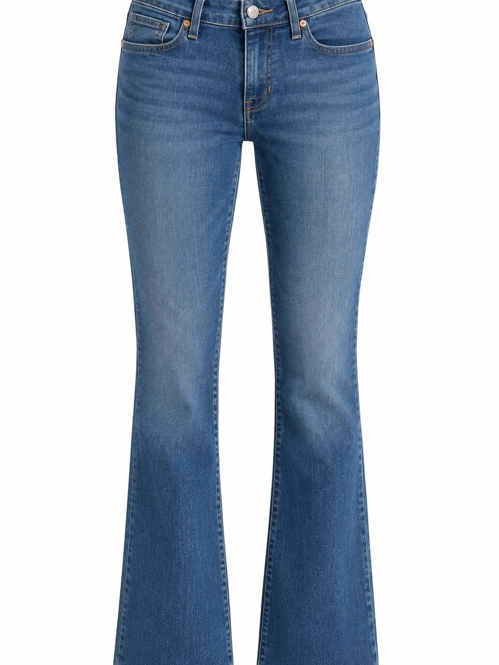 Levi Signature Mid Rise Bootcut Jeans Womens 2M 26/32 Stretch Blue Denim Cotton